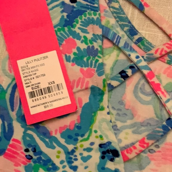 New Lilly Pulitzer Sleeveless Top Multi color Size XXS - Picture 4 of 4